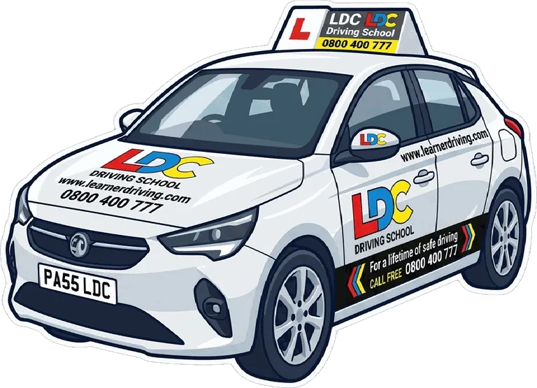 An LDC Driving School tuition car